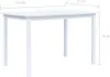 vidaXL Table de salle à manger blanche 114x71x75 cm en bois Voir les images du produit 12