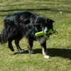 A dog is playing with a toy in a grassy area. Produktbild-Vorschau