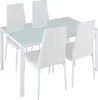 Esszimmerstühle 4-er SET, Kunstleder Weiß Produktbild-Vorschau 2
