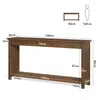160 cm langer Konsolentisch aus Massivholz mit 2 Produktbild-Vorschau 9