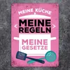 Meine Küche - Meine Regeln - Meine Gesetze Metallschild XXL Produktbild-Vorschau 2