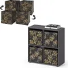 Raumteiler Vicco Tetra Schwarz 72.6 x 72 cm mit 4 Faltboxen Produktbild-Vorschau 7