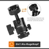 Walimex pro Mini Kugelkopf Single Shoe mit Blitzschuh, 1/4 Produktbild-Vorschau 2