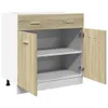 vidaXL Szafka z szufladami Lyon dąb sonoma 80x46x81,5 cm Podgląd zdjęcia produktu 9