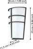 EGLO LED Außen-Wandlampe Breganzo, 2 flammige Außenleuchte, Produktbild-Vorschau 5
