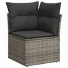 CLORIS 7-tlg. Garten-Sofagarnitur mit Kissen Grau Poly Produktbild-Vorschau 4
