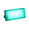 A green LED floodlight with multiple white LEDs. Produktbild-Vorschau