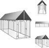 vidaXL Vonkajšia búda pre psov so strechou 400x100x150 cm - Náhľad obrázku produktu 1