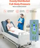 A nurse is talking to a patient in a hospital bed, with marketing text and graphics overlaid. Anteprima dell’immagine prodotto