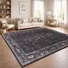 Vintage Boho moderner Wohnzimmerteppich Kurzflor waschbar Produktbild-Vorschau 1