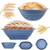 Silikon Gärkörbchen Set, Brot Gärkörbchen oval 28 cm & rund Produktbild-Vorschau 1