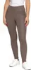 A person wearing beige faux leather leggings and white sneakers, shown from the waist down against a white background. Produktbild-Vorschau