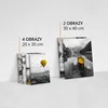 ZESTAW OBRAZÓW DO SYPIALNI CZARNO-BIAŁY PEJZAŻ OCEAN MORZE Podgląd zdjęcia produktu 8