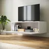 SONNI Meubles TV blancs brillants suspendus en bois 100 x Voir les images du produit 3
