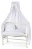 WALDIN Baby Beistellbett mit Matratze und Nestchen, Holz Produktbild-Vorschau 1