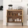 Credenza KOMFOTTEU con 2 ante in rattan, mobile da cucina Anteprima dell’immagine prodotto 2
