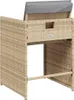 Möbel Gartenstühle mit Kissen 4 Stk. Beigemischung Poly Produktbild-Vorschau 7