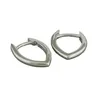 Ohrring Creole Klappscharnier 16x11mm spitzoval glänzend Produktbild-Vorschau 1