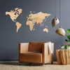 Mappamondo in legno 3D in legno naturale 105x60 cm - Anteprima dell’immagine prodotto 7