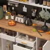 Flieks Küche Hochschrank mit Led, Küchenbuffet Produktbild-Vorschau 8