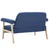 Design 2-Sitzer-Sofa Stoff Blau, Schlafsofas 2024 Neu Produktbild-Vorschau 5