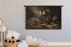 MuchoWow® Wandteppich Wandbehang Violine - Rosen - Rosa - Produktbild-Vorschau 4