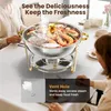 WARMOUNTS Chafing Dish Set 4-dielna sada zlatá 8QT nerezová Náhľad obrázku produktu 4