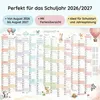 Schuljahreskalender A1 2026/2027 Tierwelt Pastell – 13 Produktbild-Vorschau 6