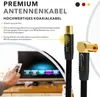 Antennenkabel Digital TV Kabel 135db Koax Stecker 90° Produktbild-Vorschau 3