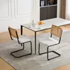 Moderner Rattan-Esszimmerstuhl mit schwarzem Metallgestell, Produktbild-Vorschau 14