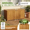 Casaria Gartenbox aus Holz, mit Innenplane, Sitzfunktion, Produktbild-Vorschau 3