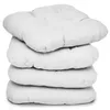 Beautissu 4er Set Sitzkissen Lisa Weiß, 40x40x8cm Produktbild-Vorschau 1