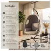 tectake® Hängesessel Anika inklusive Schutzhülle, 100 x 97 Produktbild-Vorschau 2