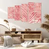 Bild auf Leinwand - Leinwandbild - 5 Teile - Rosa Blätter Produktbild-Vorschau 7