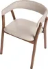 BELIANI Esszimmerstuhl 2er Set Beige Stoffbezug Gepolstert Produktbild-Vorschau 7