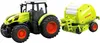 A toy tractor and baler are shown against a white background. Produktbild-Vorschau
