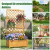 COSTWAY bloembak met klimrek, privacy scherm, Productafbeelding-voorbeeld 7
