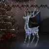 vidaXL LED-Rentier XXL Acryl Weihnachtsdeko 250 LED 180 cm Produktbild-Vorschau 2