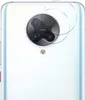 A close-up view of a smartphone's rear camera module with a screen protector applied. Produktbild-Vorschau