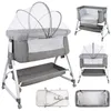 2 in 1 Beistellbett Babywiege Reisebett,Babybetten ab Produktbild-Vorschau 4