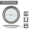 6er Set Variant Grau Speiseteller Ø27cm bunte große Produktbild-Vorschau 5