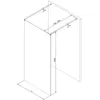 Mexen Kioto Duschwand 120x200cm gehärtetes Glas Gunmetal Produktbild-Vorschau 6