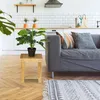 Relaxdays Fußbank Bambus, bis 100 kg, stabiler Tritthocker, Produktbild-Vorschau 2