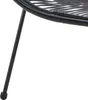 BELIANI Ławka sofa balkonowa czarna technorattan stal 114 Podgląd zdjęcia produktu 8