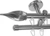 BASIT® Innenlauf Gardinenstange Edelstahl Look 16mm Produktbild-Vorschau 1