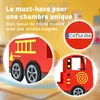 CASARIA® Lit Enfant Camion de Pompier 90x200 cm Rouge – Lit Voir les images du produit 4