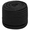 vidaXL Corde de bateau noir 16 mm 50 m polypropylène Voir les images du produit 1
