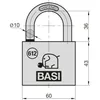 BASI - Vorhangschloss - VHS 612 - 60 mm - Gleichschließend Produktbild-Vorschau 3