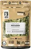 A bag of pistachios with various marketing text and logos. Produktbild-Vorschau