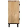 Side view of a wooden cabinet with black legs and handles. Anteprima dell’immagine prodotto